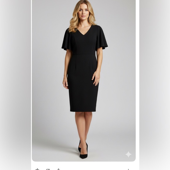 Tahari perfect black dress‎ size 6 - Picture 3 of 10